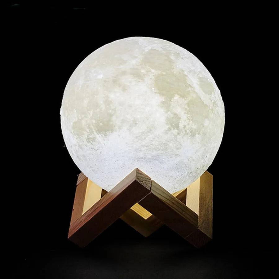 Lampe de lune rechargeable imprimée en 3D - Skanessence