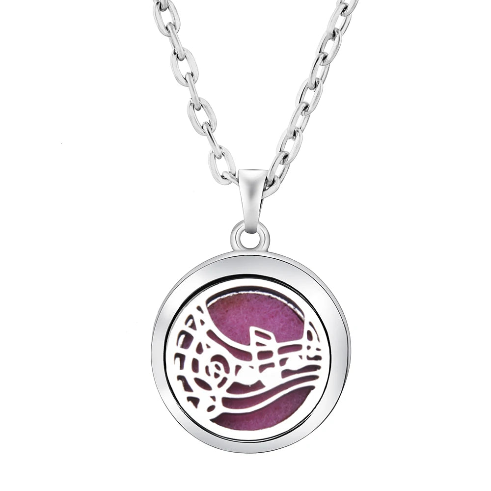 Collier en acier inoxydable avec pendentif - Skanessence