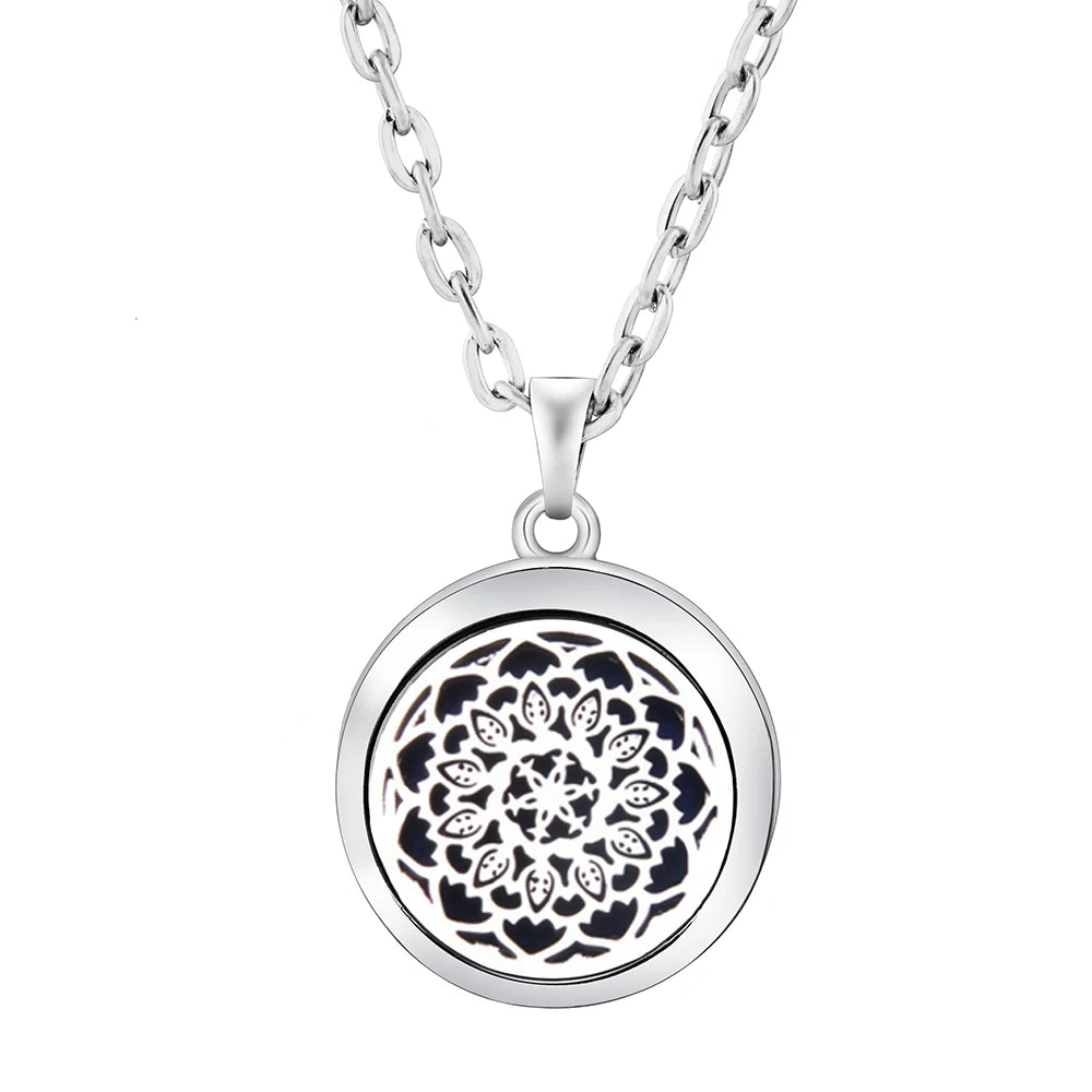 Collier en acier inoxydable avec pendentif - Skanessence