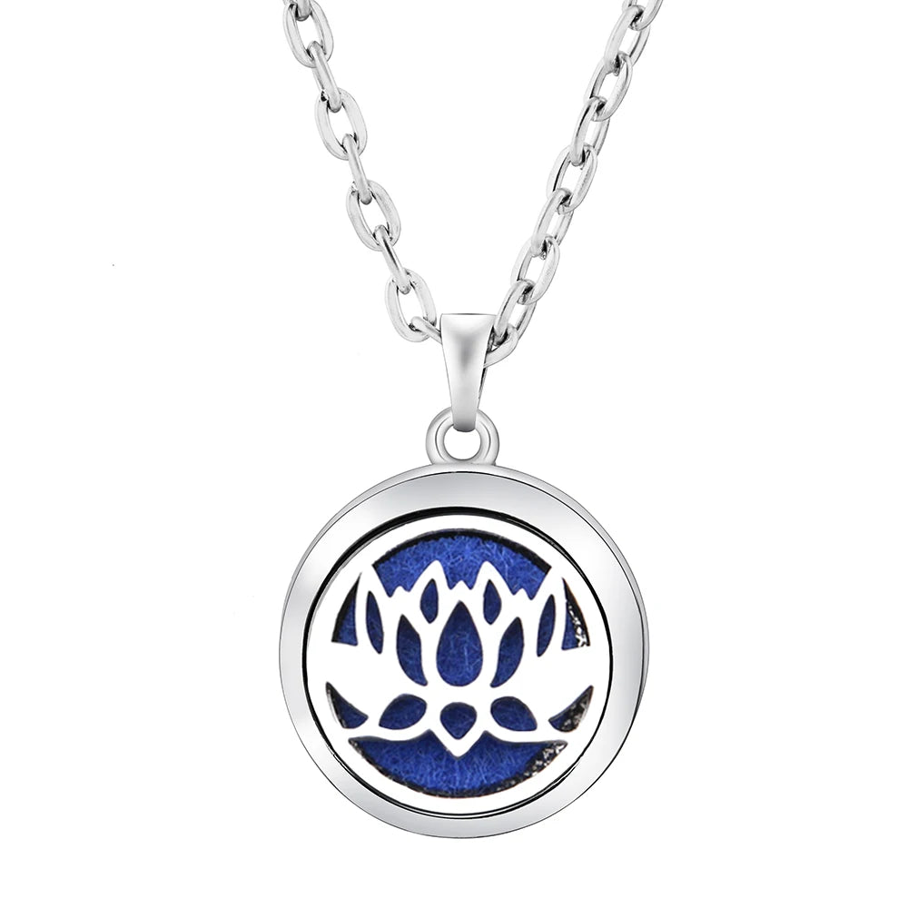 Collier en acier inoxydable avec pendentif - Skanessence