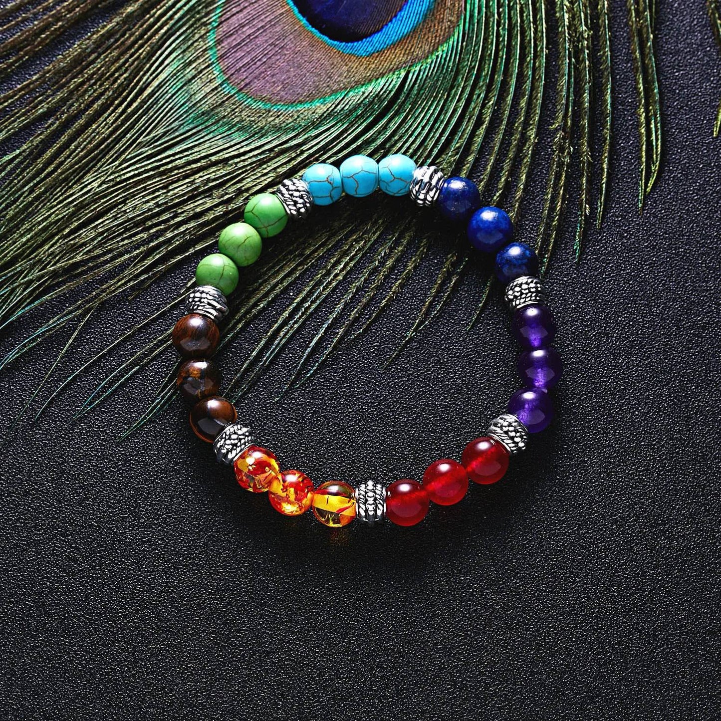 Bracelet pierres des 7 chakras - Skanessence