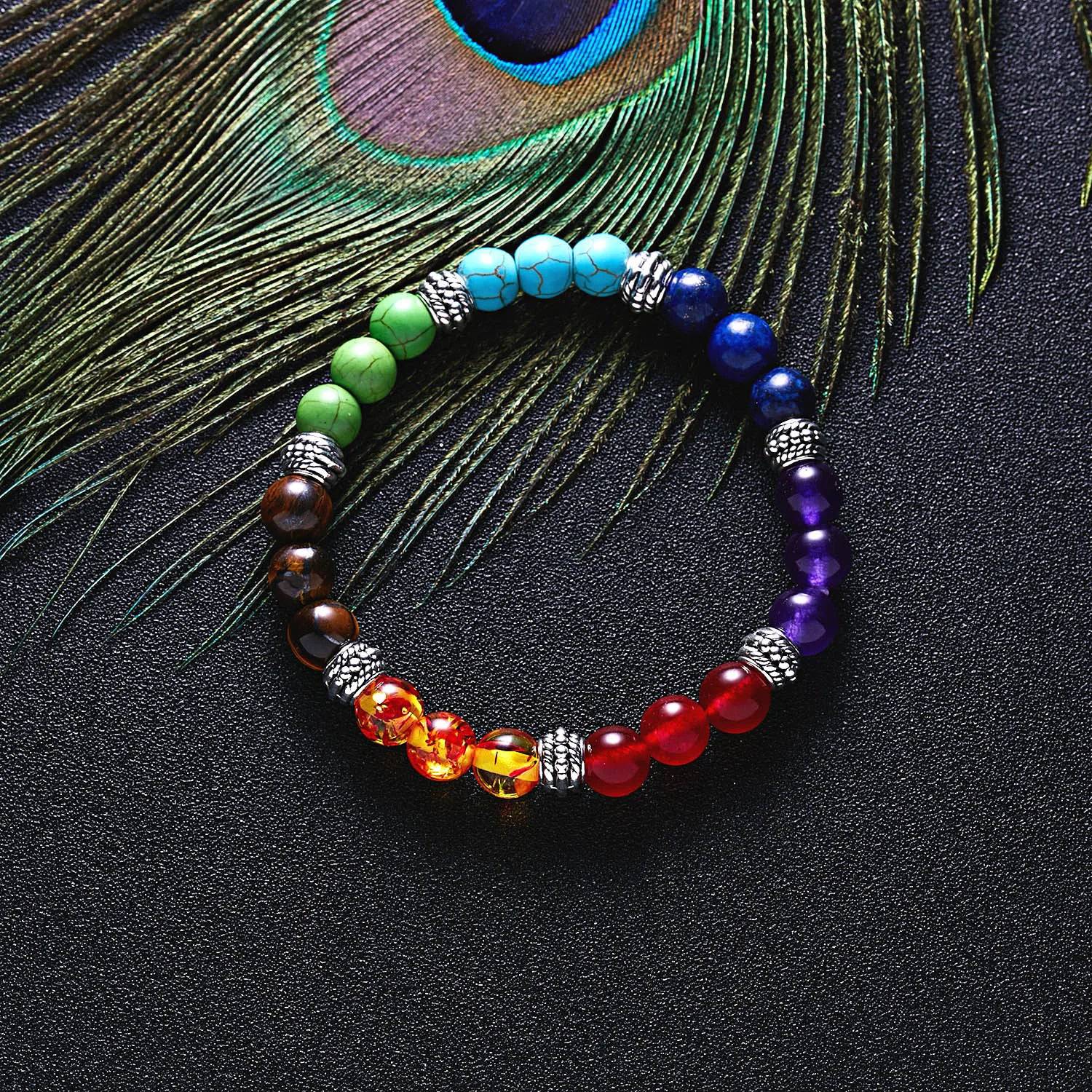 Bracelet pierres des 7 chakras - Skanessence