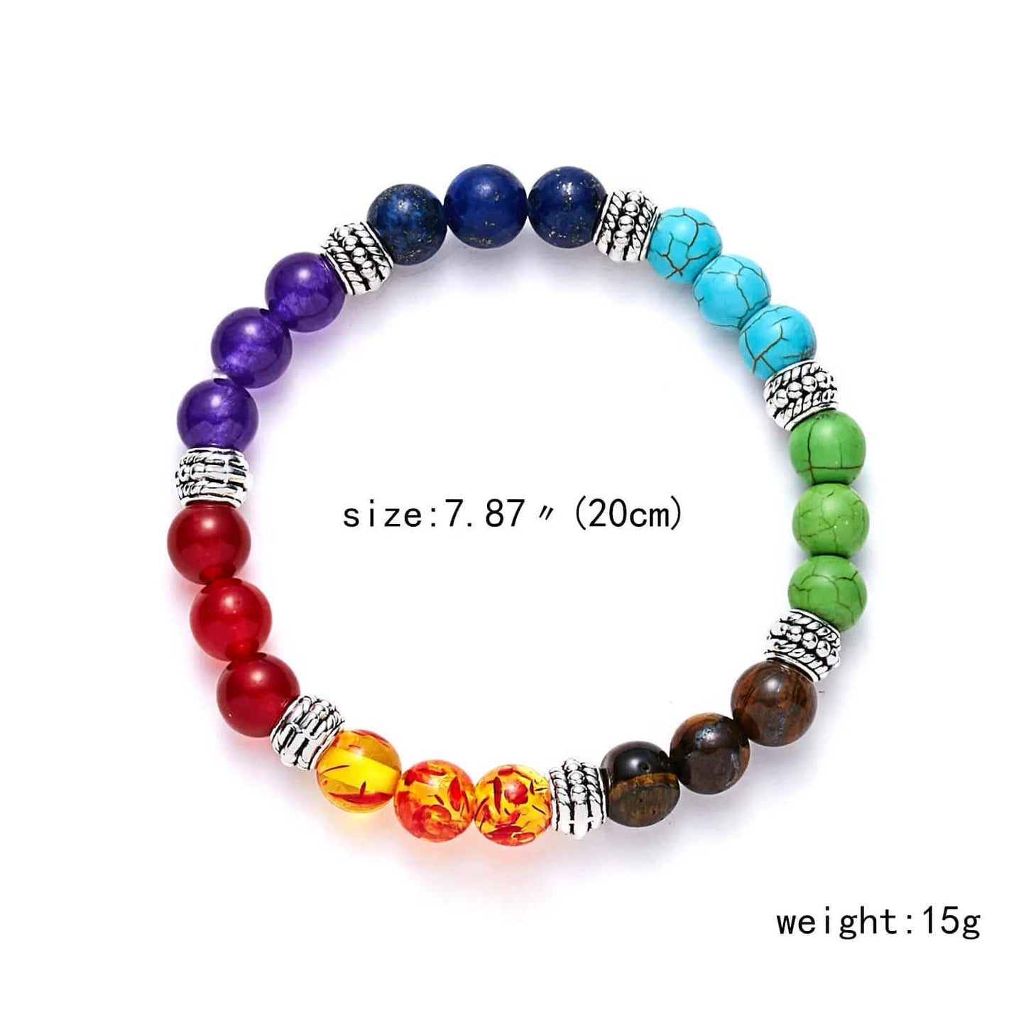 Bracelet pierres des 7 chakras - Skanessence