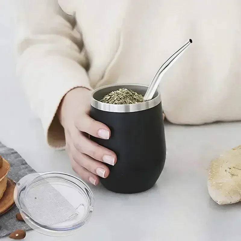 Yerba mate en acier inoxydable à double paroi - Skanessence