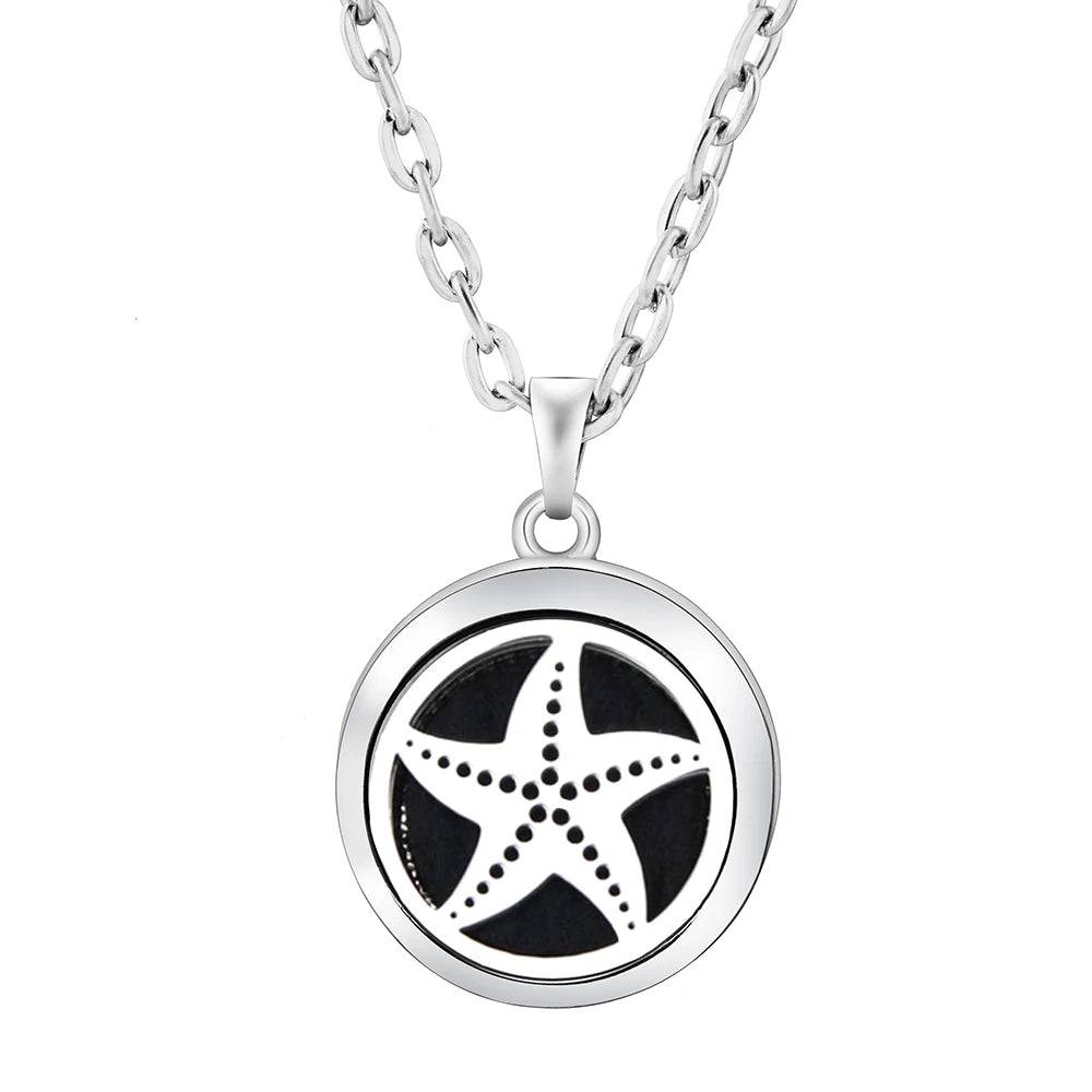 Collier en acier inoxydable avec pendentif - Skanessence