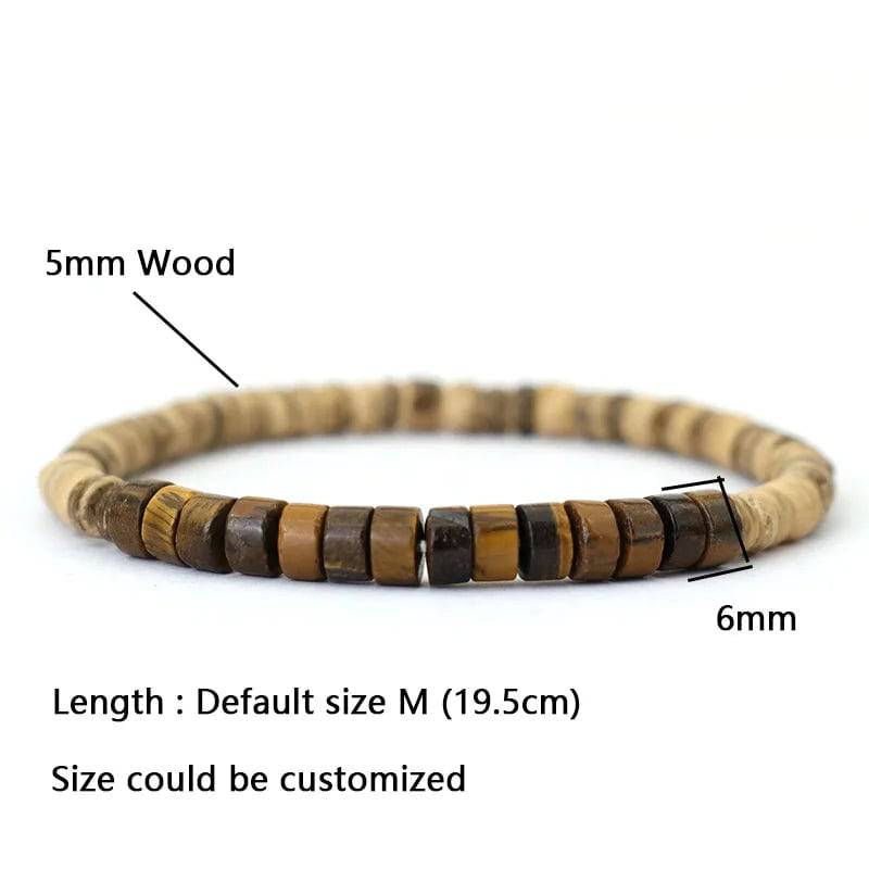 Bracelet en bois naturel - Skanessence