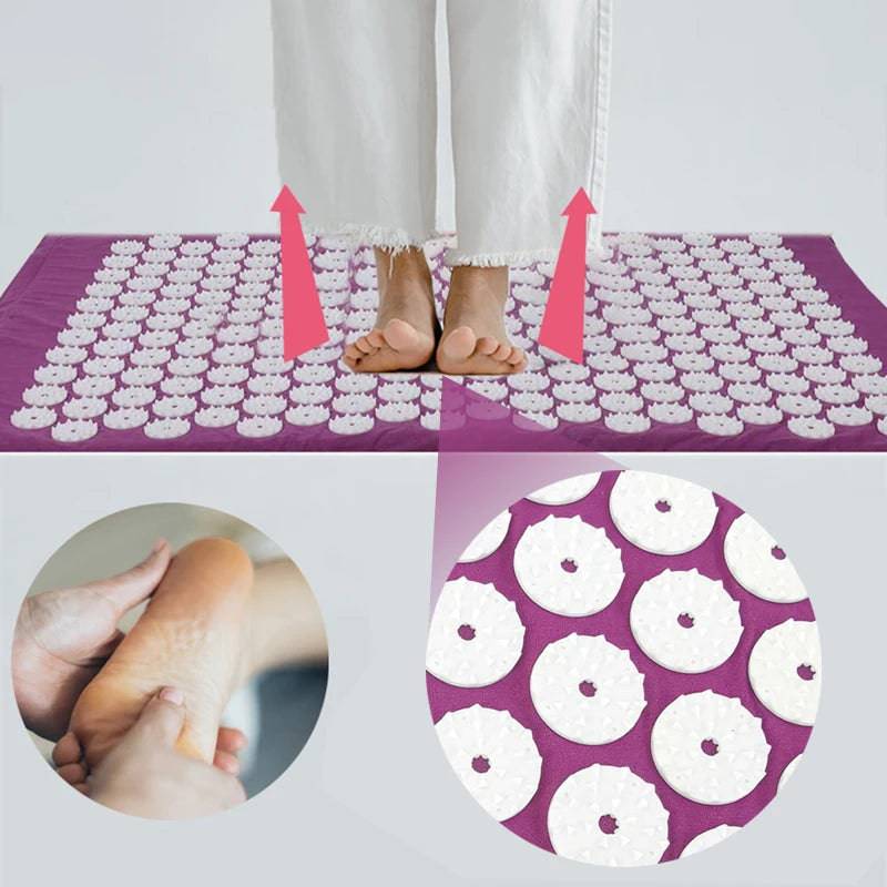 Tapis de massage yoga avec grands points de contact - Skanessence